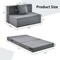 Costway Folding Mattress with Pillow 6 Inch Tri-fold Sofa Bed with High-Density Foam